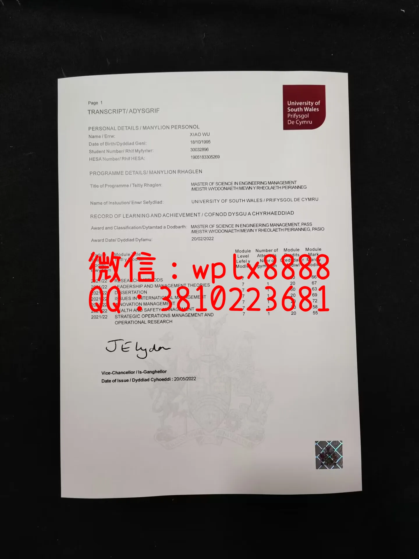 南威尔士大学