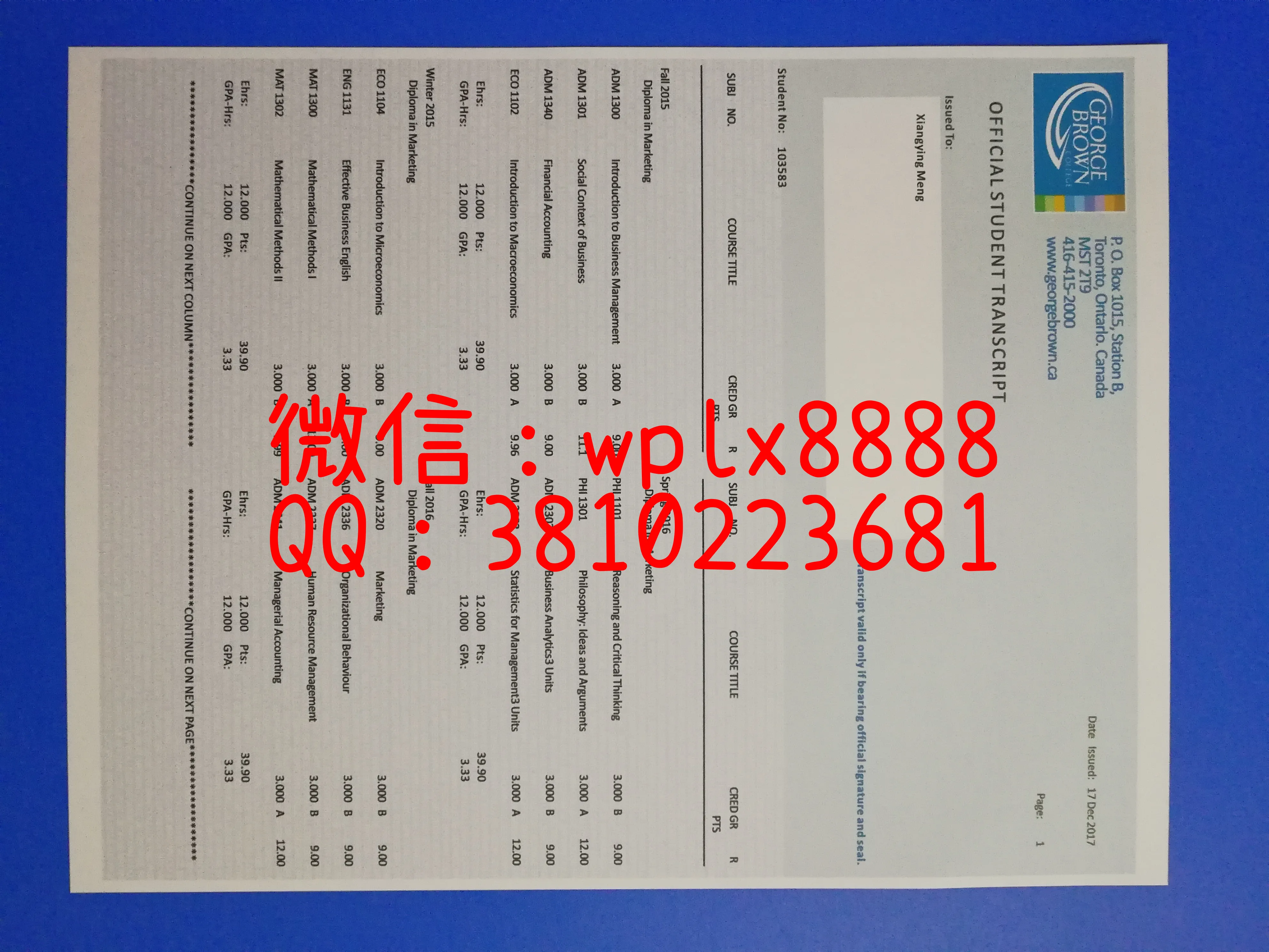 乔治.布朗学院